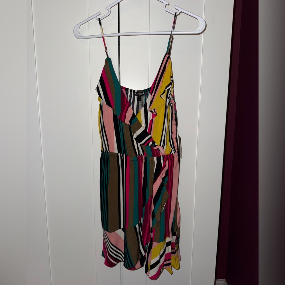 Colorful Striped Sleeveless Dress